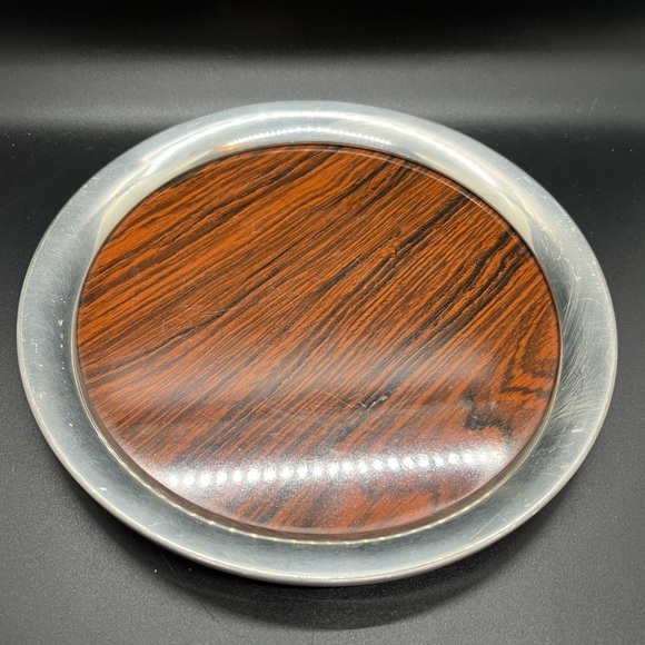 Stieff Vintage 8 inch Pewter Bar Tray - Picture 1 of 6